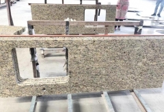 Amarello Gold Granite Countertops Factory Cutting