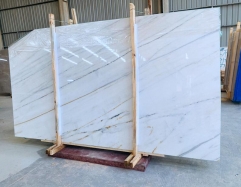 Dior White Marble Slabs With Nice White Color and Grey Veins