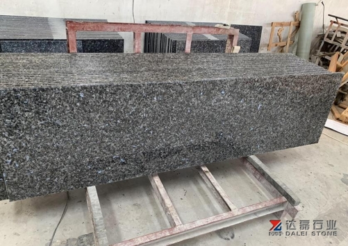 Sea Blue Granite Polished Small Slabs For Countertops