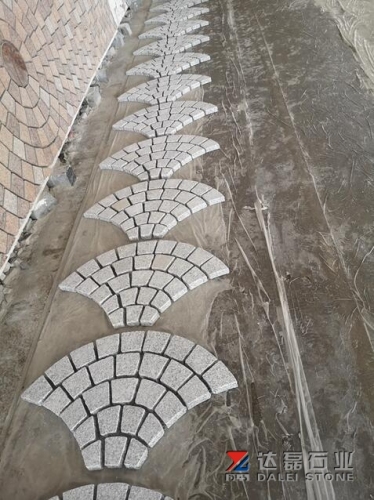 G603 Fan Shape Mesh Paver Drive way paving stone
