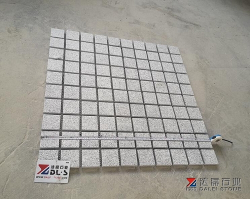 G603 Square Cobbe Stone Paving Stone Mesh Paver Granite