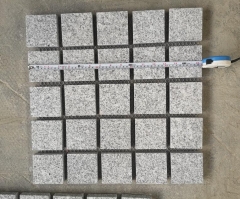 G603 Square Cobbe Stone Paving Stone Mesh Paver Granite