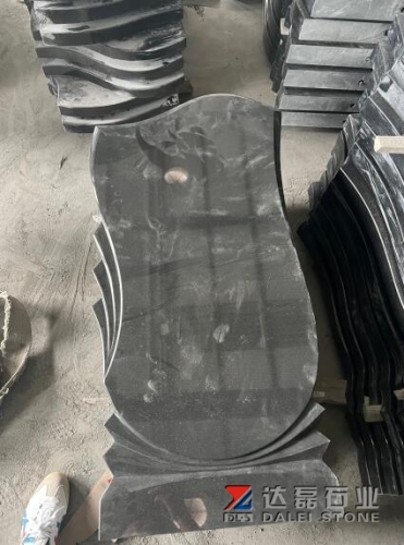 China Black Granite Shanxi Black Granite Headstone Russia Market