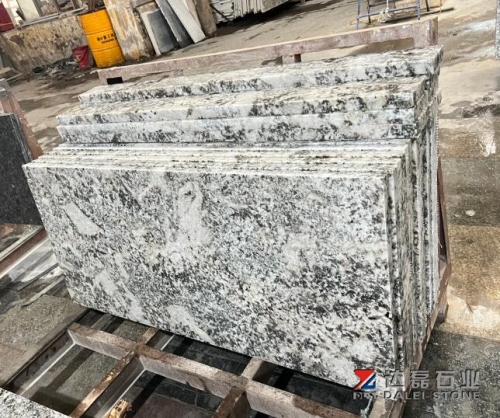 Alaska White Granite Countertops Polished Edge Wholesale From China