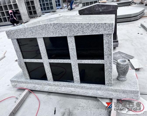 Grey Granite Columbarium Monuments Design