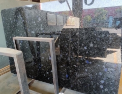 Volga Blue Labradorite Granite Slabs Kitchen Countertops