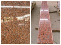 Red Porphyry tiles and steps Polish Finish