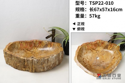 Petrified Wooden Basin Sinks Selling From Factory