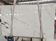 China White Marble With Black Lines Big Slabs