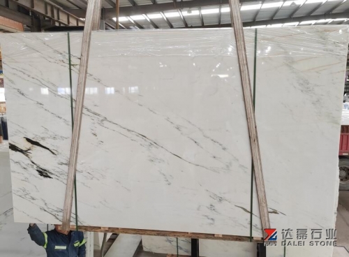 China White Marble With Black Lines Big Slabs