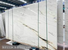 China Calacatta White Big Slabs Marble Projects