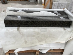 Verde Ubatuba Granite Steps Risers Polished Chamfer One Long