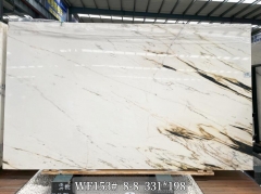 China Calacatta White Big Slabs Marble Projects