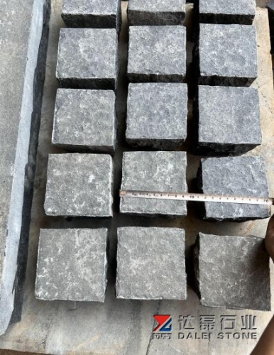 Vietnam Black Cube Stone Flamed Brush