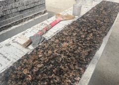 Coffee Brown Granite Cube Stone Natural Split Finish Way