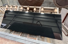 Pure Black Granite Slabs Polished From South African