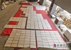 White Wooden Marble Tiles Marble Cut To Size For Project