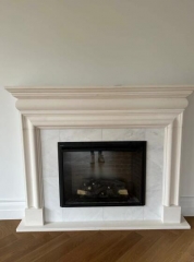 Beige Limestone Fireplace for Villa Project