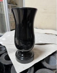 Indian Black Monuments Vase Facotory Cut