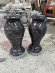 Bahama Blue Tombstone Vase For Furnel Stone Factory Cutting