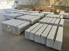 G623 Granite Kerbstone Flamed Top and Chamfer