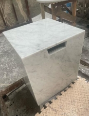 Stone Outdoor Backyard Morden Fireplaces Carrara White Marble