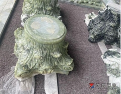 Green Jade Marble Caving For Corinthian Columns Top 240524003