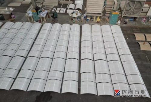 Venice White Marble Colomns Round Design