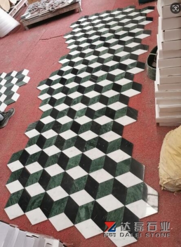 Carrara White Nero Marquina Indian Green Marble Match Together