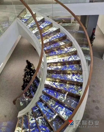 Own Factory Cut Natural Stone Bolivian Blue Steps Stairs