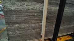 Iran Grey Travetine Honed Finish Slabs and Tiles