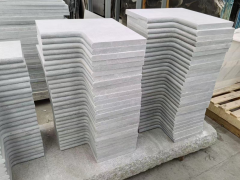 Natural White Quartize White Marble Swimming Copping Tiles