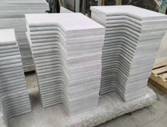 Natural White Quartize White Marble Swimming Copping Tiles