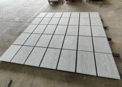 Moonlight Grey Marble Ace Wash and Brush Tumble Tiles