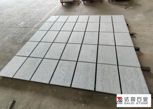 Moonlight Grey Marble Ace Wash and Brush Tumble Tiles