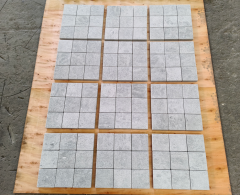 Moonlight Grey Marble Tumble Cube Stone with Net