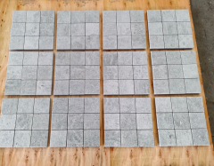 Moonlight Grey Marble Tumble Cube Stone with Net