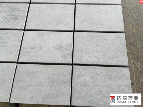 Moonlight Grey Marble Ace Wash and Brush Tumble Tiles