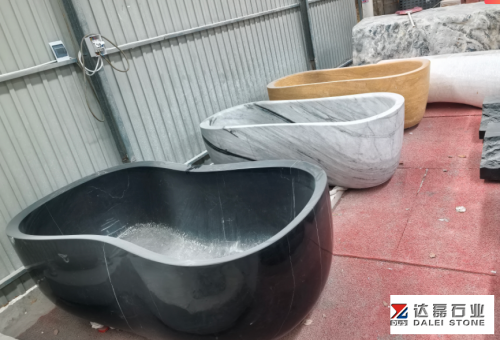 Nero Marquina Panda WHite Marble Travertine Bathtub Natural