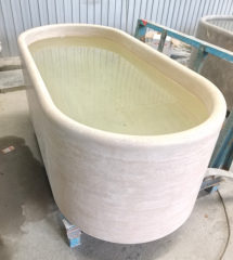Italy Beige Travertine Bathtub Polished