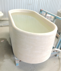 Italy Beige Travertine Bathtub Polished
