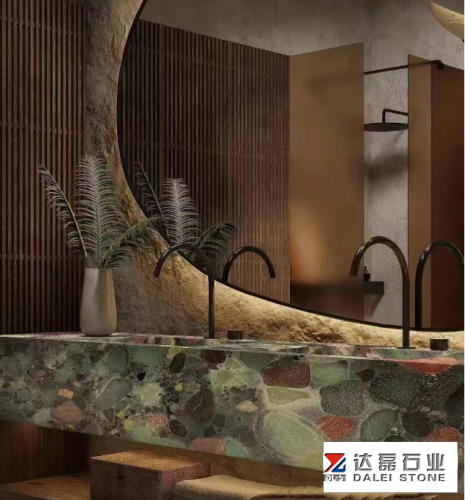 Green Colorful Granite Marble Stone Artist Special Surface Looks