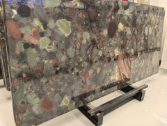 Green Colorful Granite Marble Stone Artist Special Surface Looks