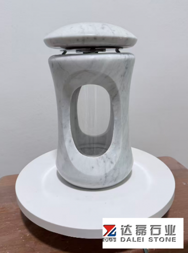 Carrara White Round Design Latterns