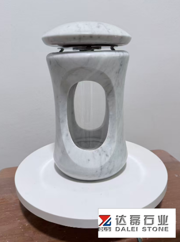 Carrara White Round Design Latterns