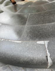 Angola Black Cube Stones Fountain Side Stones in Round