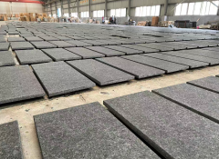 Angla Black Flamed Brush Paving Stones Tiles