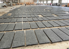 Angla Black Flamed Brush Paving Stones Tiles