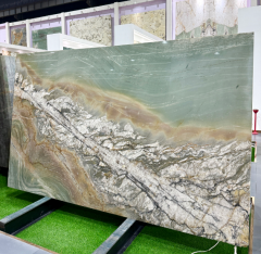 Brazil Natural Stones Natural Quartize Green Color