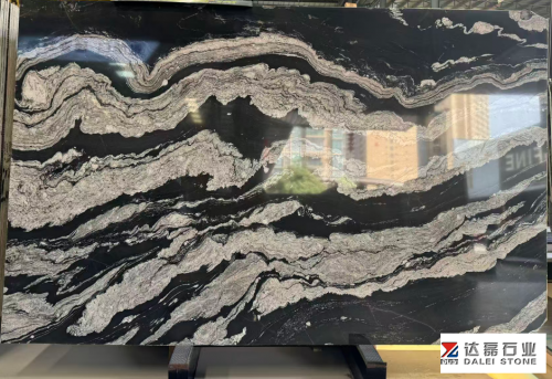 Cosmic Black Granite Big Slabs Dalei Stone Good Price